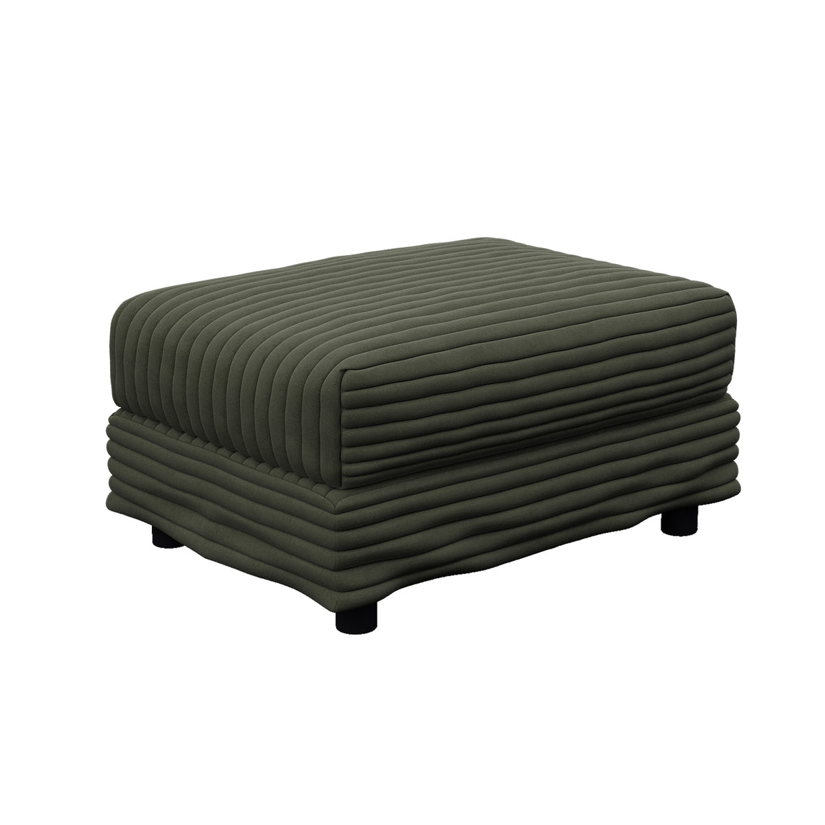 Plush Corduroy Ottoman for 2-Seater, 3-Seater & 4-Seater Sofas