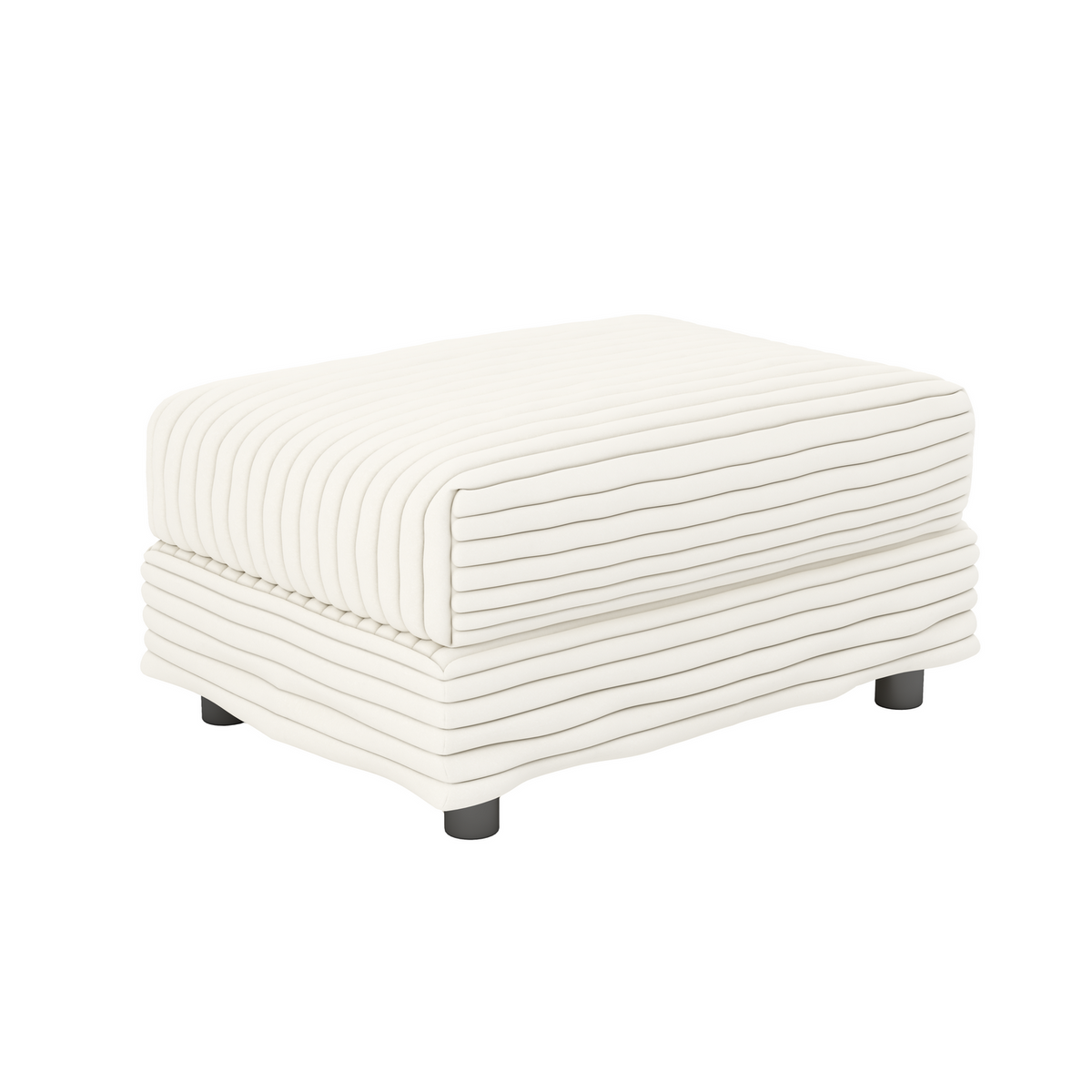 Plush Corduroy Ottoman for 2-Seater, 3-Seater & 4-Seater Sofas