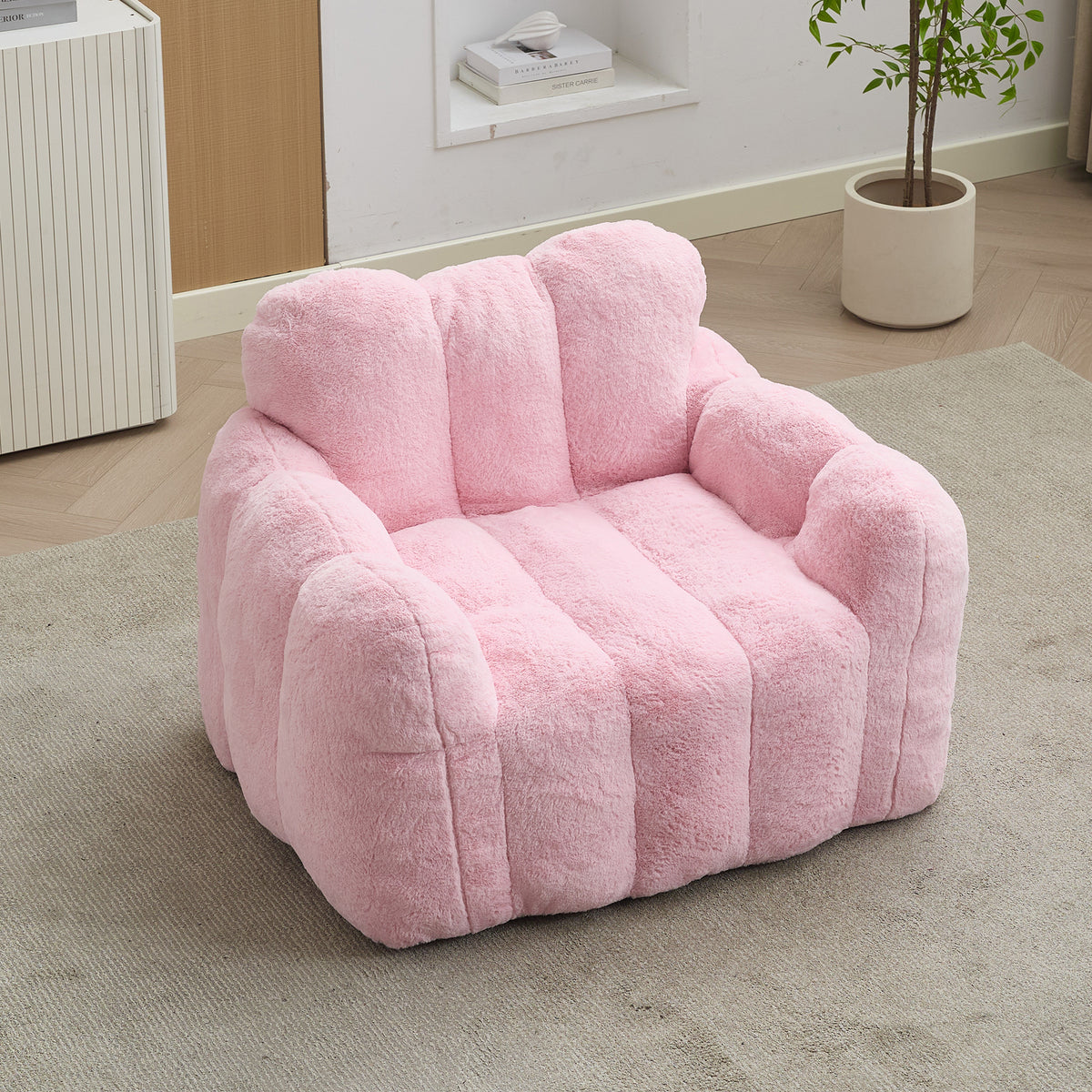 Adult Lotus Bean Bag Sofa, No Assembly, for Living Room & Bedroom