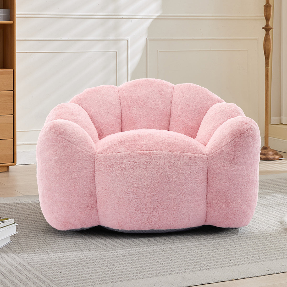 Lotus Compression Bean Bag Sofa with Pull Ring, Easy to Move