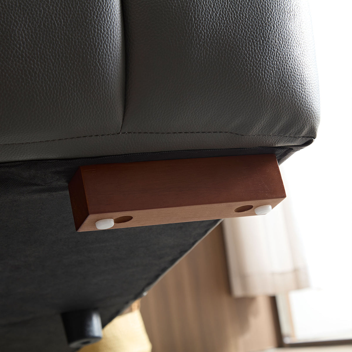 Modern Electric Wall-Hugger Reclining L-Shaped Leather Sofa with USB Port