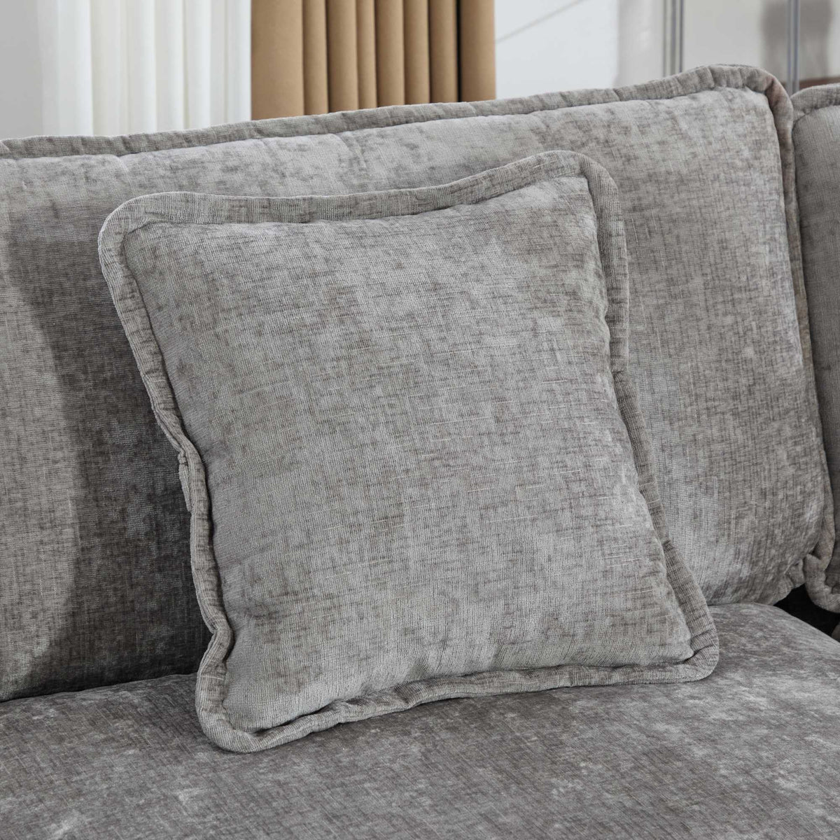 Cloud Sofa Single Seat, Modern Couch, Chenille Fabric