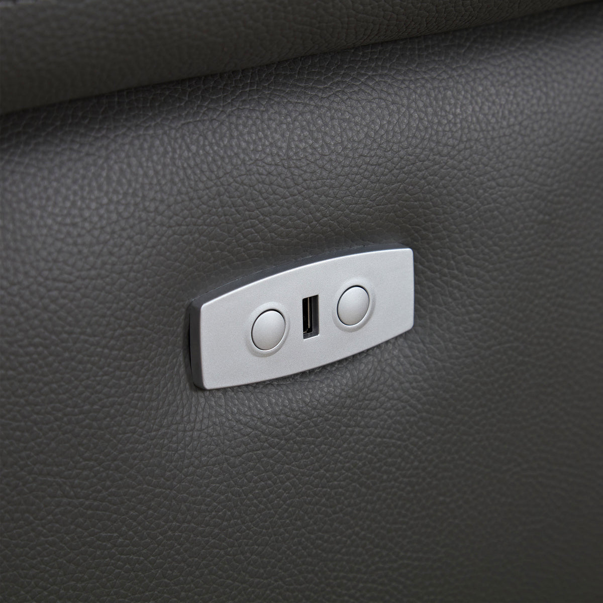 Modern Electric Wall-Hugger Reclining L-Shaped Leather Sofa with USB Port