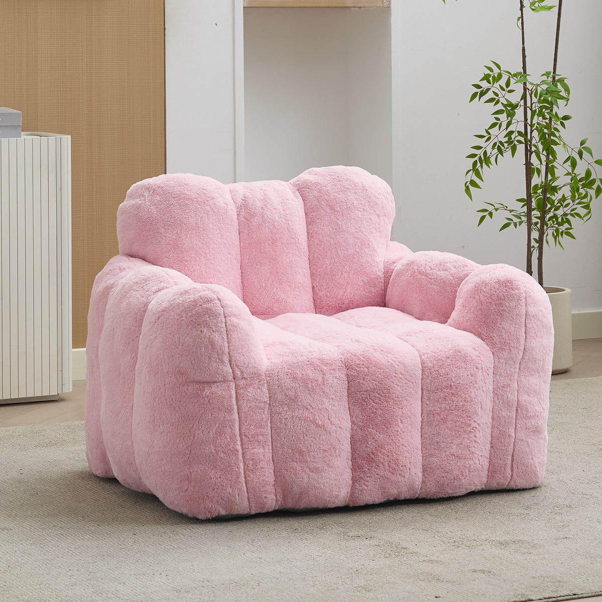Adult Lotus Bean Bag Sofa, No Assembly, for Living Room & Bedroom
