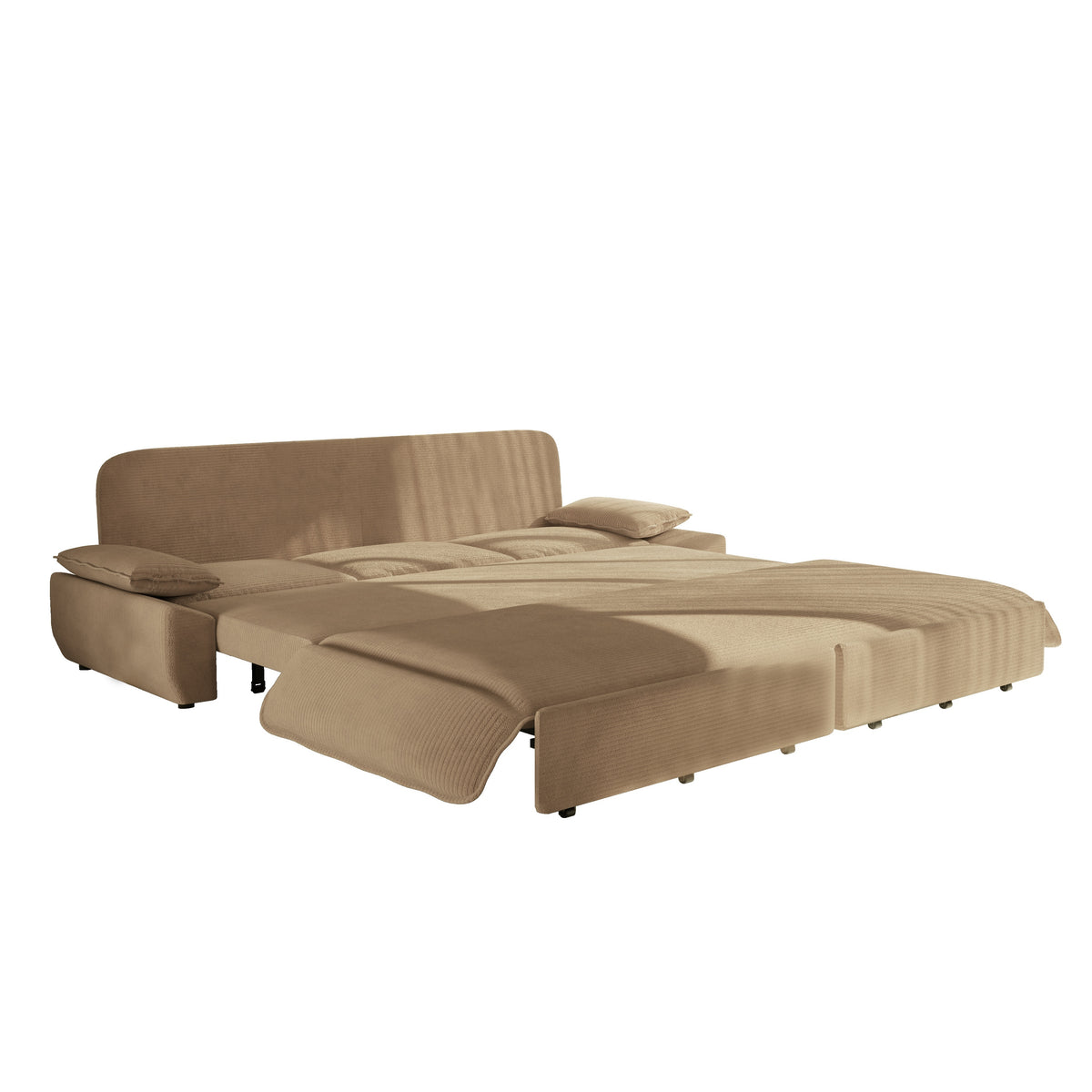 94.5" 3-in-1 Corduroy Queen Pull-Out Sofa Bed