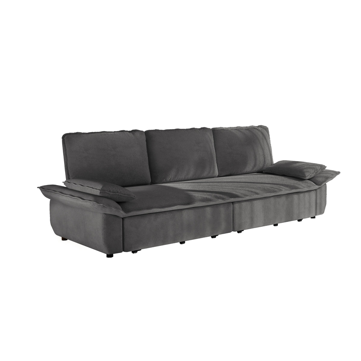 94.5" 3-in-1 Corduroy Queen Pull-Out Sofa Bed