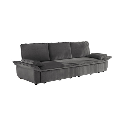 94.5" 3-in-1 Corduroy Queen Pull-Out Sofa Bed
