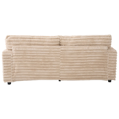 82" Oversized Double Chaise Lounge Sofa Bed with USB Ports & Cup Holders