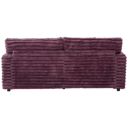 82" Oversized Double Chaise Lounge Sofa Bed with USB Ports & Cup Holders