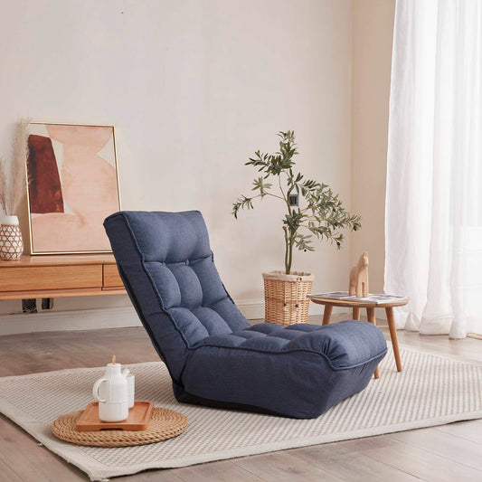 1-Seater Reclining Chair, Adjustable Lazy Lounge Sofa