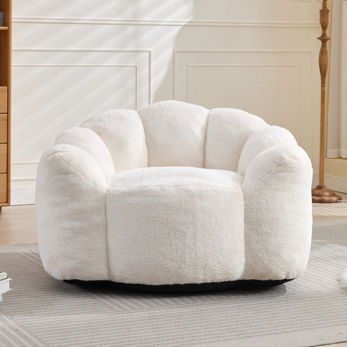 Lotus Compression Bean Bag Sofa with Pull Ring, Easy to Move