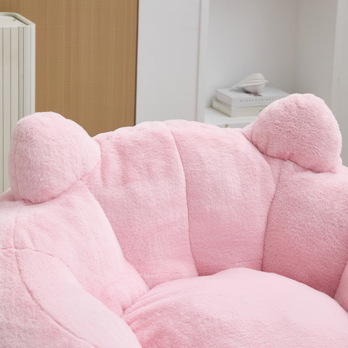 Cat-Shaped Adult Bean Bag Sofa, No Assembly, for Living Room & Bedroom