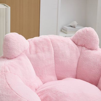 Cat-Shaped Adult Bean Bag Sofa, No Assembly, for Living Room & Bedroom