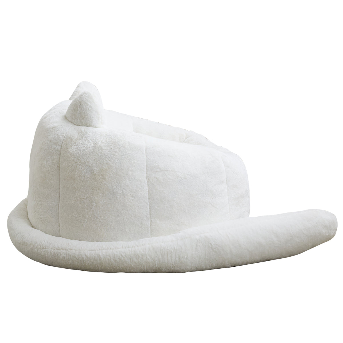Cat-Shaped Adult Bean Bag Sofa, No Assembly, for Living Room & Bedroom