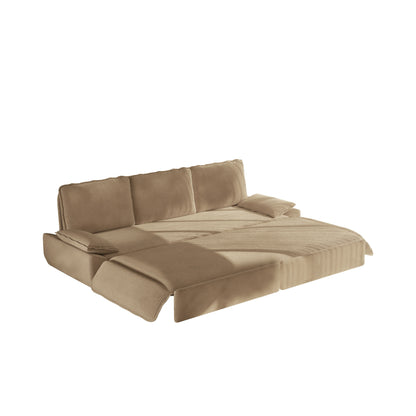 94.5" 3-in-1 Corduroy Queen Pull-Out Sofa Bed