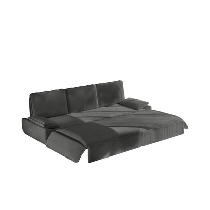 94.5" 3-in-1 Corduroy Queen Pull-Out Sofa Bed