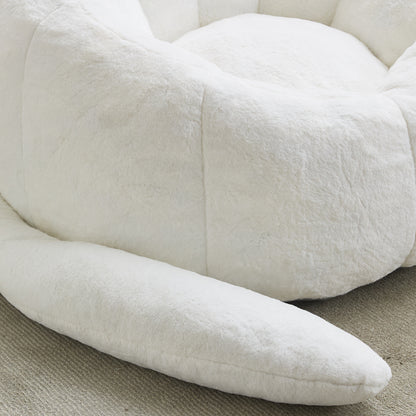 Cat-Shaped Adult Bean Bag Sofa, No Assembly, for Living Room & Bedroom