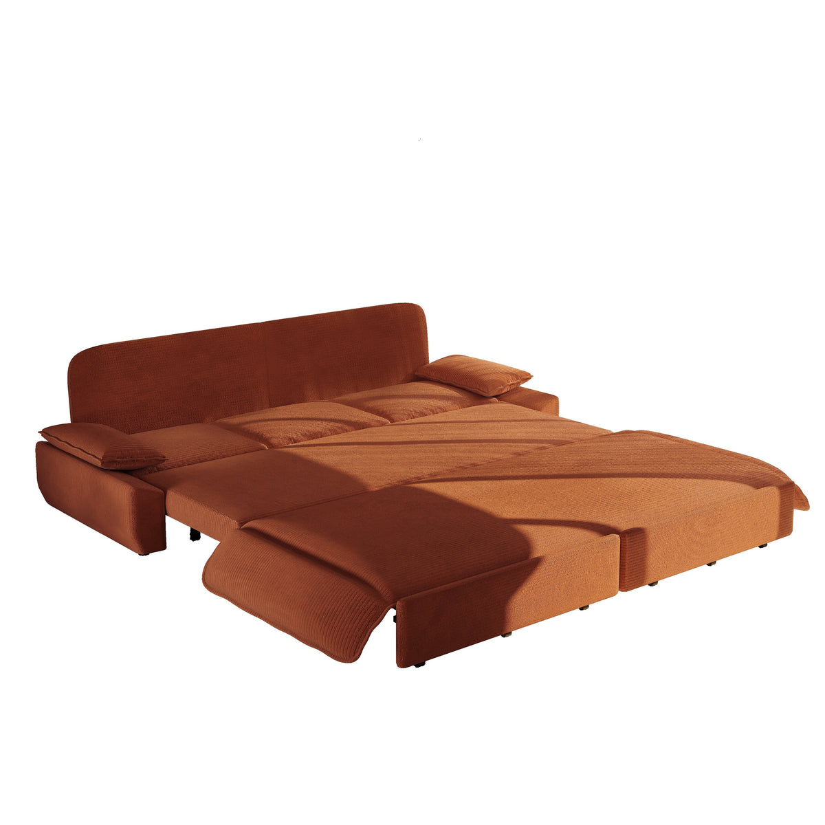 94.5" 3-in-1 Corduroy Queen Pull-Out Sofa Bed