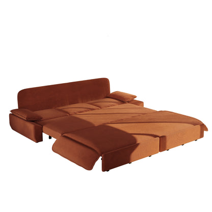 94.5" 3-in-1 Corduroy Queen Pull-Out Sofa Bed
