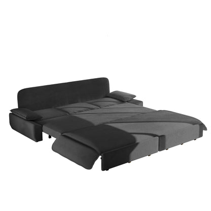 94.5" 3-in-1 Corduroy Queen Pull-Out Sofa Bed