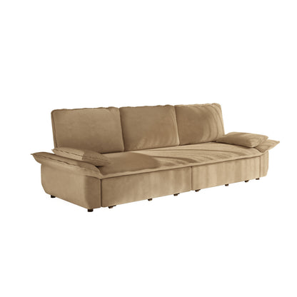 94.5" 3-in-1 Corduroy Queen Pull-Out Sofa Bed