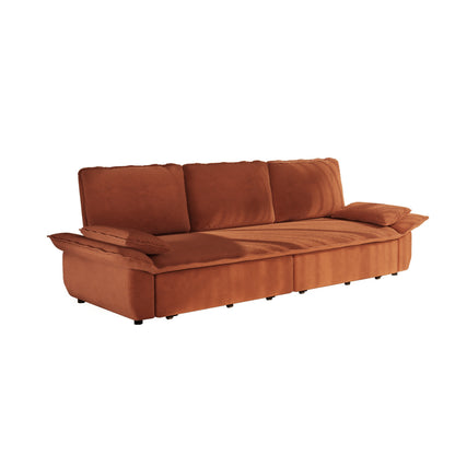 94.5" 3-in-1 Corduroy Queen Pull-Out Sofa Bed