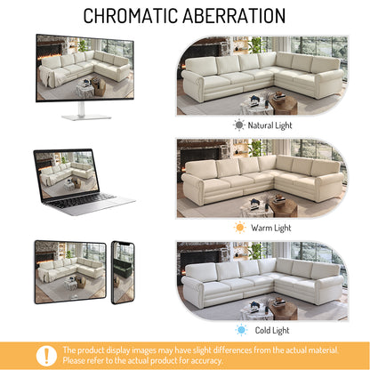 L-Shaped Chenille Sectional Sofa with Pull-Out Bed & Rolled Arm