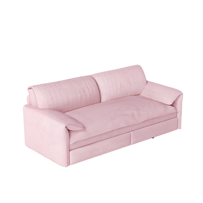 Queen Pull-Out Velvet Sleeper Sofa, 3-in-1 Convertible Bed with Side Storage
