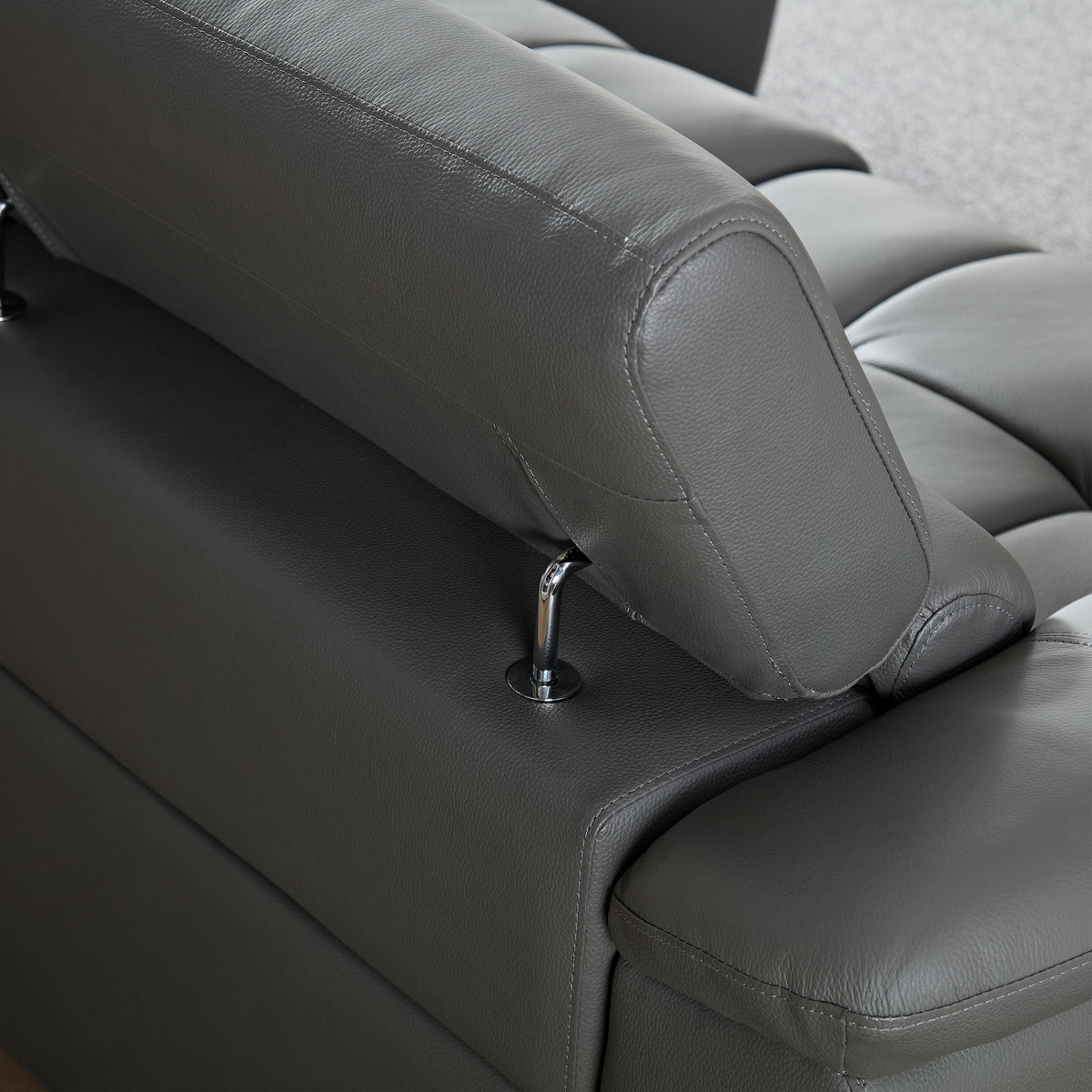 Modern Electric Wall-Hugger Reclining L-Shaped Leather Sofa with USB Port