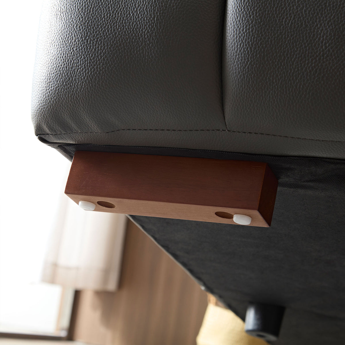 Modern Electric Wall-Hugger Reclining L-Shaped Leather Sofa with USB Port