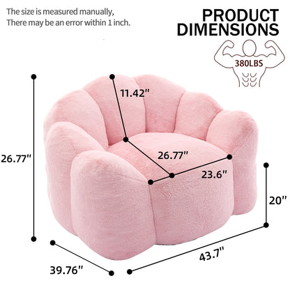Lotus Compression Bean Bag Sofa with Pull Ring, Easy to Move